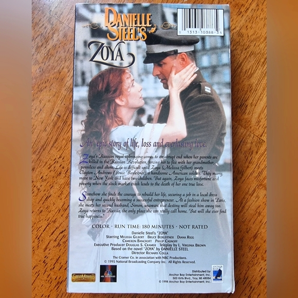 Zoya By Danielle Steel Vintage VHS Movie 1995 - Picture 4 of 4